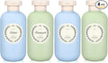 METAPACK 4Pack 6.8oz Travel Shampoo Bottles with Labels, Refillable Travel Bottles, Flip Top Squeeze Bottles, Portable Plastic Toiletry Containers for Lotion, Conditioner & Body Wash(blue, green) by METAPACK