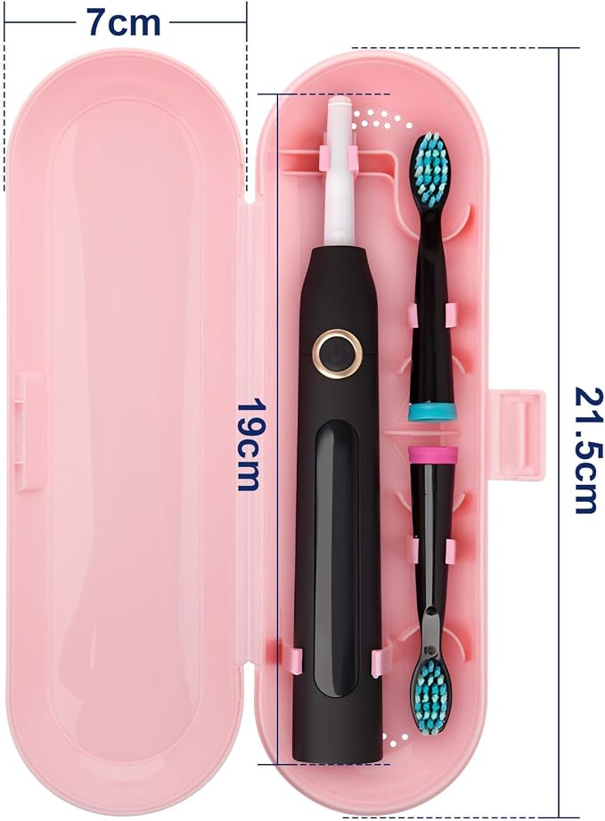 Cosmos Pack of 2 Plastic Travel Case Toothbrush Carrying Case Holder Container Compatible with Oral B Pro and also for Sonicare & Other Toothbrush - Image 3