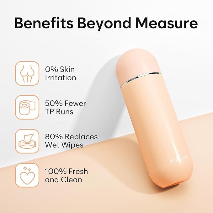 easy@Home Portable Travel Bidet - Peri Bottle for Postpartum Care Brown | Handheld Sprayer Kit, 380mL (12.8oz), BPA-Free Personal Hygiene for Women & Men | EPB-01 Brown - Image 3