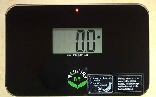 NewlineNY Auto Step On Super Mini Travel Bathroom Scale, 5.25" x 8.5" SBB0638SM: Black - Image 6