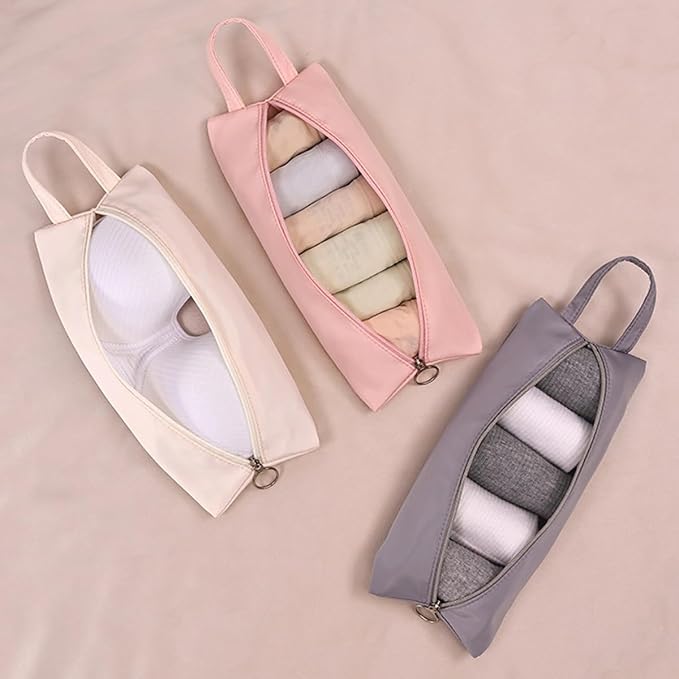 3Pcs Travel Underwear Organizer Bag Portable Clothes Pouch for Travel Organizer Pack Cube for Lingerie Socks - Image 7
