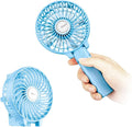 EasyAcc Mini Handheld Fan, Personal Cooling Fan Folding USB Desk Fan Small Portable Table Fan for Travel Camping Outdoors Office Home - Blue… by EasyAcc