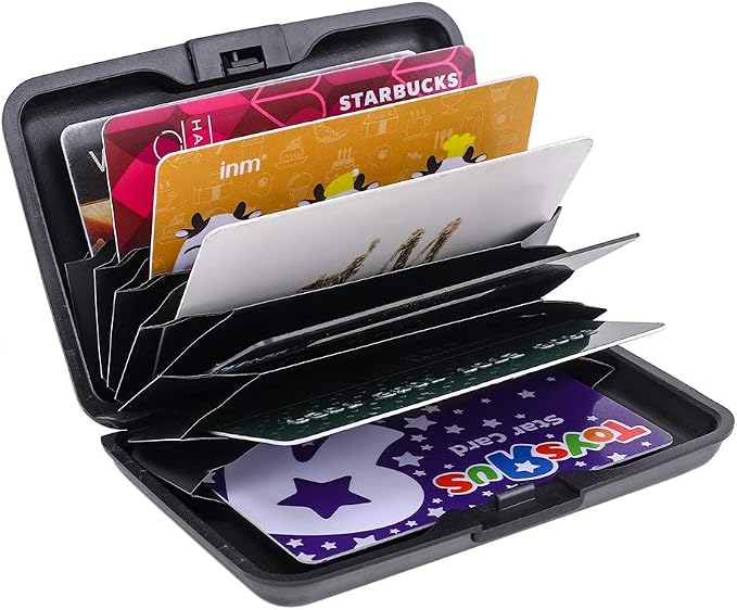 RFID Aluminum Wallet Credit Card Protector Case Holder for Men Women | Mini RFID Aluminum Wallet Credit Cards Holder Business Card Case Metal ID Case for Men Women - Image 5