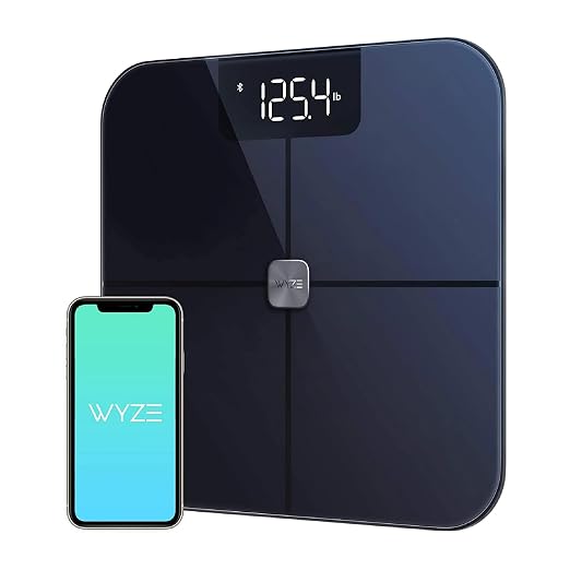 Wyze Smart Bathroom Scale & Body Analyzer, Bluetooth, 400 lbs, Navy Blue | Tracks 12 metrics, Crisp LED Display, Sync with Fitness Apps, Heart Rate Tracking, Auto-Recognition & Sharing - Image 4