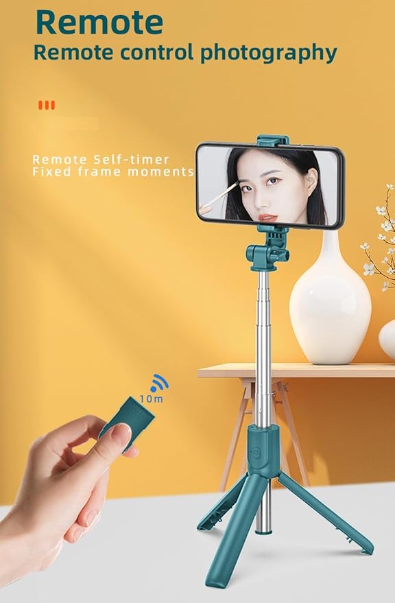 XIHAMA Selfie Stick Tripod,3 in 1 Extendable Selfie Stick with Wireless Remote,Portable Phone Tripod Stand Compatible with iPhone16 15 14,Samsung Smartphone and More - Image 6