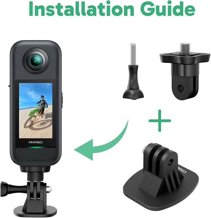 AKASO Adhesive Mount Helmet Sticky Mount Accessory Kit for Action Cameras | Versatile Mount for GoPro Hero13 12, Insta 360 X5 X4 X3, DJI, AKASO 360/EK7000/EK7000 Pro/Brave 4/4 Pro/7 LE Action Cameras - Image 3