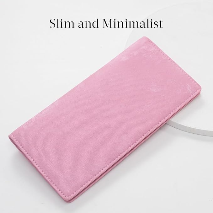 Bveyzi Ultra Slim Thin Leather RFID Blocking Credit Card Holder Bifold Clutch Wallets for Women - Image 3