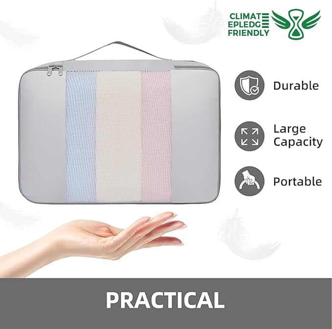 BAGAIL 6 Set/8 Set/10 Set Packing Cubes Various Sizes Packing Organizer for Travel Accessories Luggage Carry On Suitcase - Image 7