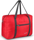 F.FETIVIN Personal item travel bag 17.7x12.6x6.3 for Spirit Airlines Lightweight carry on duffle bag water resistant for Gym,Sports,Vacation(Red) by FFETIVIN