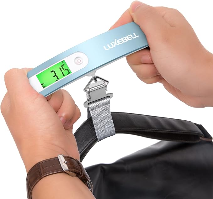 Digital Luggage Scale Vacation Travel Essentials Accessories Gifts for Traveler Portable Suitcase Handheld Weight Scale 110 lbs Hanging Baggage Travel Must Haves - Image 8