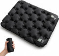 Inflatable Seat Cushion for Stadium & Travel, Built-in Pump Portable Air Seat Pad, Waterproof Bleacher Cushion for Air Travel, Camping, Soccer Games & Outdoor Events by Unknown