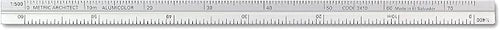 Alumicolor Aluminum Architect Metric Pocket Scale, 15CM, Silver (Pack of 2) - Image 2