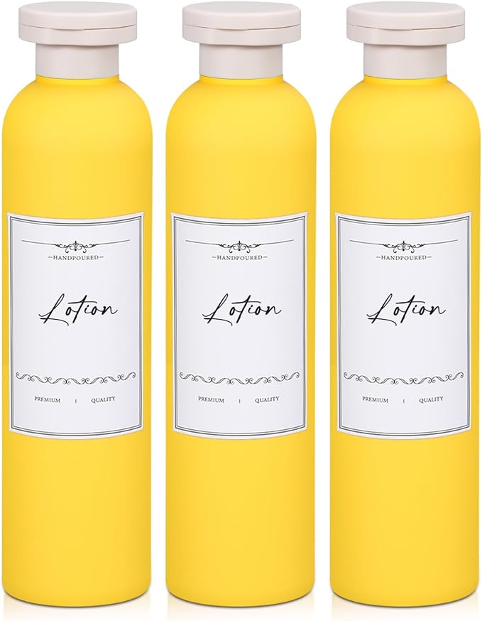 Travel Shampoo Bottle, Empty Plastic Squeeze Bottles 8.8oz with Flip Cap, Lotion Container for Toiletries Travel Size Shampoo and Conditioner by UMETASS
