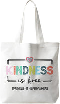 JINYO Preppy Canvas Tote Bag, Inspirational Tote Bags for Women by JinYo