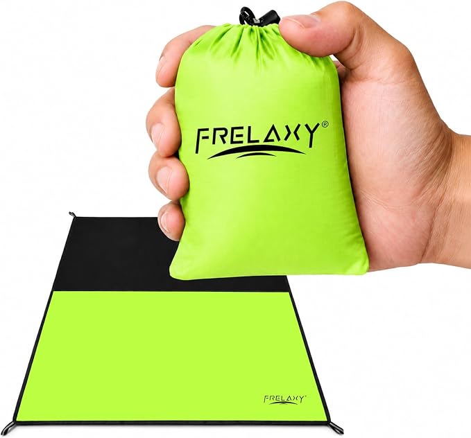Frelaxy Pocket Picnic Blanket, Waterproof Blanket for Beach Festival | Lightweight compact design, Multi-use outdoor blanket, Waterproof & sandproof material, Easy to carry, Picnic, Camping by Frelaxy