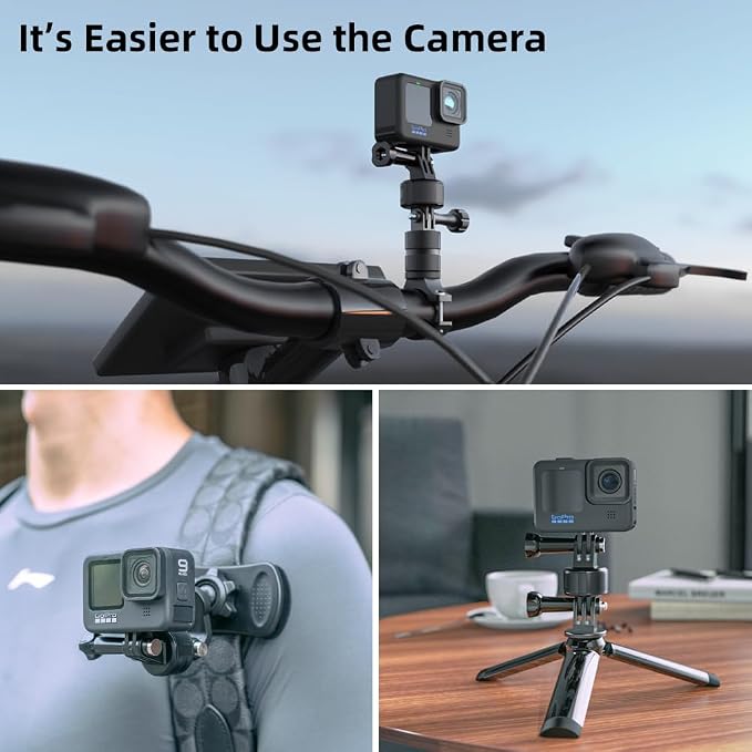Magnetic Mount Accessories, Basic Set Quick Release Adapter Compatible with Gopro Hero 13/12/11/10/9, Insta360, AKASO, DJI and More (Magnetic Quick Release Kit) - Image 6