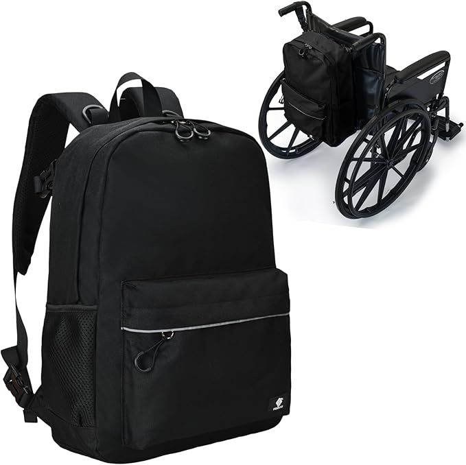 Fenrici Adaptive Backpack for Girls, Boys for All Abilities and Ages; Wheelchair Backpack with Adaptive Design; Perfect for Travel, School, and Everyday Adventure, Black by FENRICI