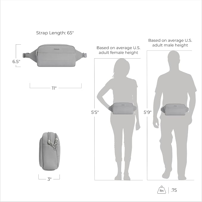 Travelon Anti-Theft Roam XL Belt Bag - Image 4