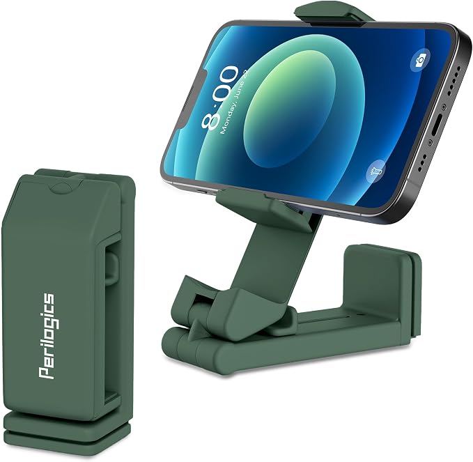 Perilogics Airplane Phone Holder Mount Universal in Flight Hands Free Viewing with Multi-Directional Dual 360 Degree Rotation (Evergreen) - Image 9