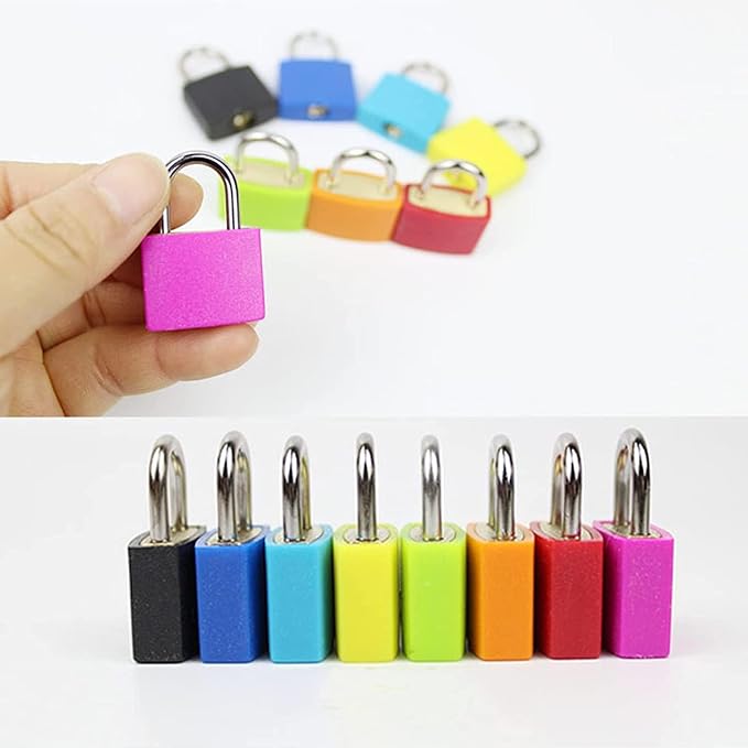 4 Pack TSA Approved Luggage Locks - Suitcase Padlocks with Keys, Travel Baggage Locks for School Gym Lockers, Laptop Bags & Outdoor Gear - Image 4