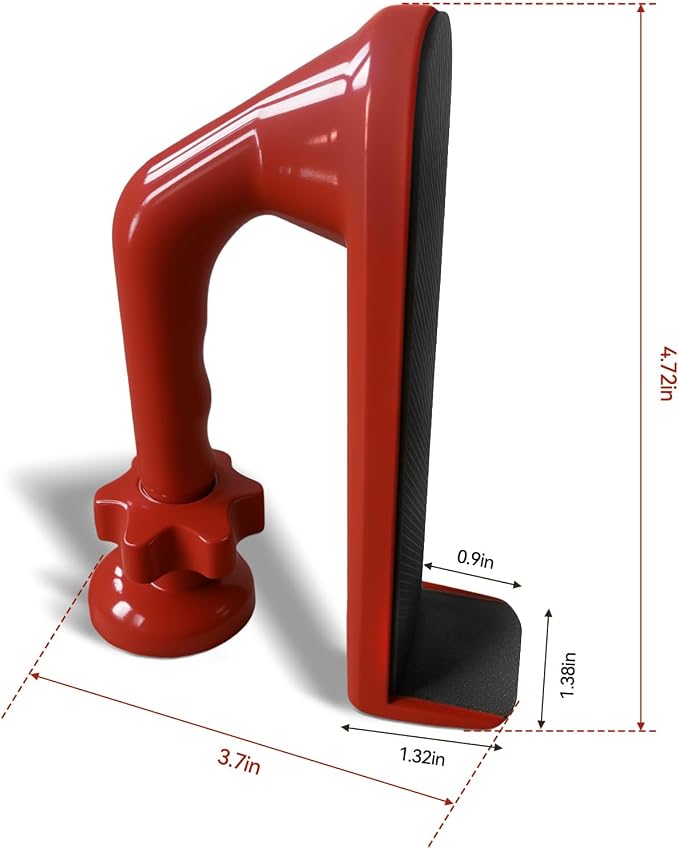 Portable Door Stopper, Aluminum Alloy Anti-Slip Safety Device, Suitable for Personal Protection During Travel or Apartment Living.(red) - Image 4