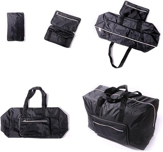 22" Foldable Large Travel Duffel Duffle Bag Sports Gym Tote Bag For Women Overnight Carryon Weekend Bag Shoulder Bag Water Resistant - Image 7