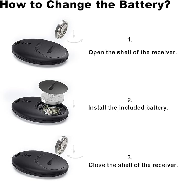 Key Finder Locator with Sound, 100ft RF Item Tracker Tags with LED Light, 80dB+ Loud Beep Wireless Remote Finder for Keys, Wallets, TV Remotes, Phones – 4 Receivers, Easy for Seniors - Image 7