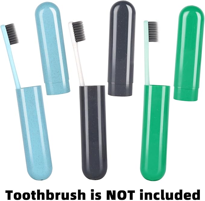 Hooqict 4 Pack Travel Toothbrush Case Portable Travel Toothbrush Holder Plastic Toothbrush Container Protector Cover for Traveling, Camping, Home, School, Business - Image 8