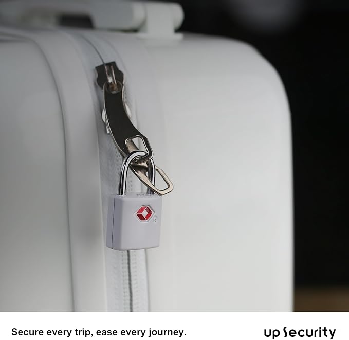 Luggage Locks TSA Approved 4 Pack, TSA Locks for Luggage International Travel Essentials, Small Padlock with Key, Keyed Alike Mini Padlock for Suitcase, Backpack, Bag, Zipper, Case, Box - Image 6