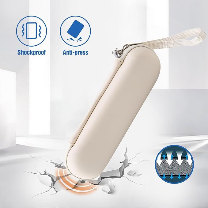 ProCase Toothbrush Travel Case for Oral-B & Sonicare -Beige | Fits Oral-B Pro/IO Series & Sonicare, Hard EVA Cover, Storage Bag Holder with Mesh Pocket - Image 4