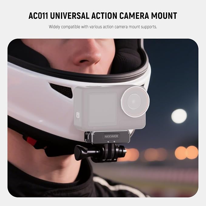 NEEWER Action Camera Accessories Kit Compatible with DJI Osmo Action 5 Pro/4/3, Cold Shoe Mount, Quick Release Magnetic Mount & Ball Head Adapter, AC011+AC012+ AC013, Dark Gray - Image 3