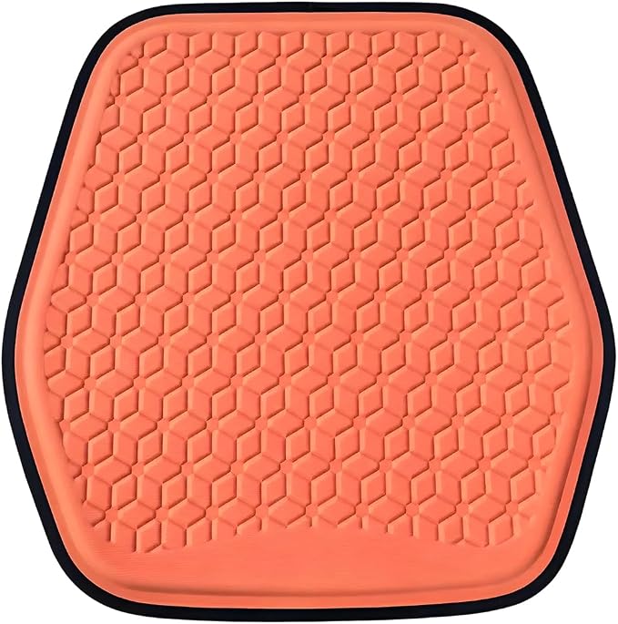 Zpana Gel Car Seat Cushion, Non-Slip & Comfortable Automotive Chair Protector Pad for Driving, Breathable Vehicle Interior Mat Cover Accessories, Universal Fit (Orange) | Comfortable Automotive Chair Protector Pad, Vehicle Interior Mat Cover Accessorie... - Image 7