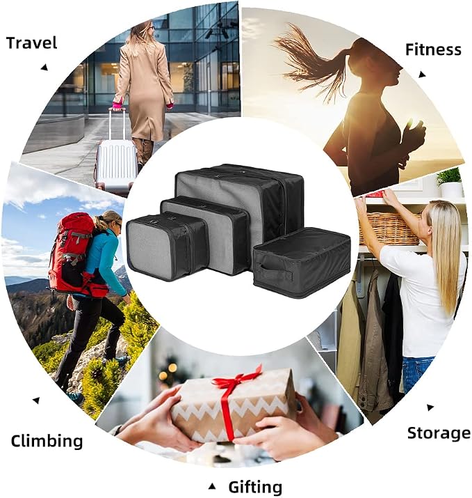 JJ POWER Travel Packing Cubes, Luggage Organizers with Shoe Bag - Image 4