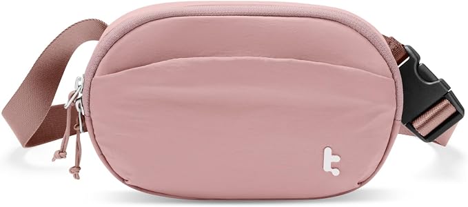 tomtoc Belt Bag with RFID Blocking, Cross Body Fanny Pack for Women Men, Sling Waist Bags with Adjustable Strap for Travel Walk by tomtoc