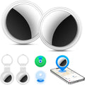 Air Tracker Tag-2 Pack, Smart Item Tags [Apple MFi Certified] | With Find My app (iOS Only), Key Finder Locator Luggage Tag for Keys, Bags, Wallets, Backpack, Suitcases, Replaceable Battery by YriiomoUS