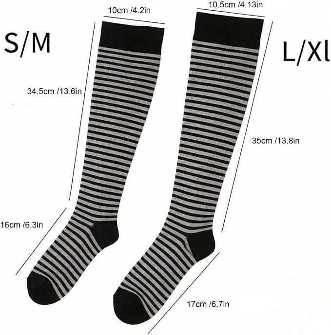 3 Pairs Compression Socks for Women 15-20 mmHg, Circulation Support for Nurses Pregnancy Running Hiking, Varicose Veins, Travel Flight - Image 4