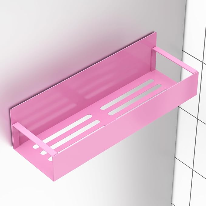 HuggieGems Metal Magnetic Spice Rack for Refrigerator Pink, 4 Pack | Magnetic Shelves Heavy Duty for Fridge in Kitchen, Seasoning Storage Organizer, For Oven Washer and Dryer, For Heavier Items - Image 6