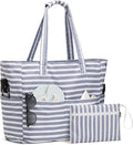 G4Free Large Beach Bag Waterproof Sandproof, Zipper Pool Tote for Women | XL Large Capacity, with Wet Compartment, Foldable Packable with A Pouch, for Swim Travel Grocery by G4Free