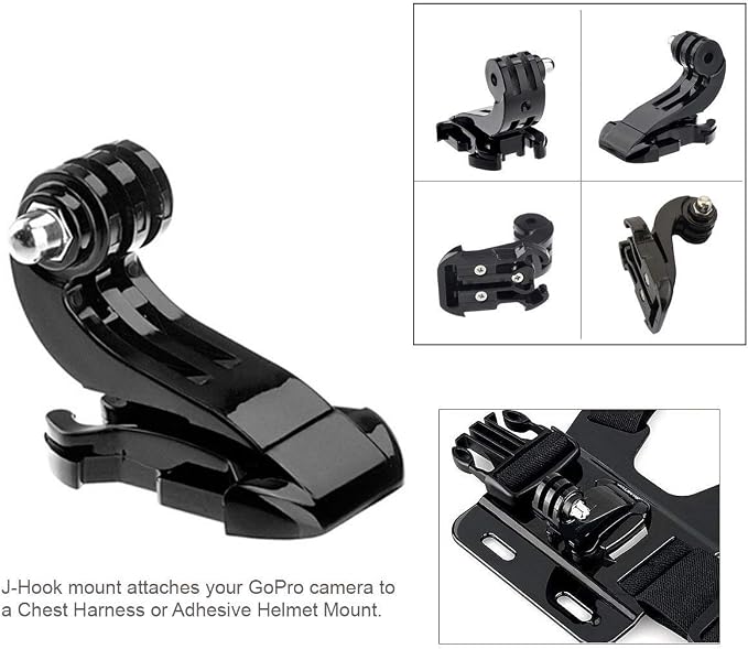 Action Camera Accessories Head Strap Mount Chest Harness | Compatible with AKASO EK7000 Brave 4 Brave 7 LE V50X Native/GoPro HERO 13 12 /VEMONT/Dragon Touch/ODDV/HLS/Apexcam/REMALI - Image 6