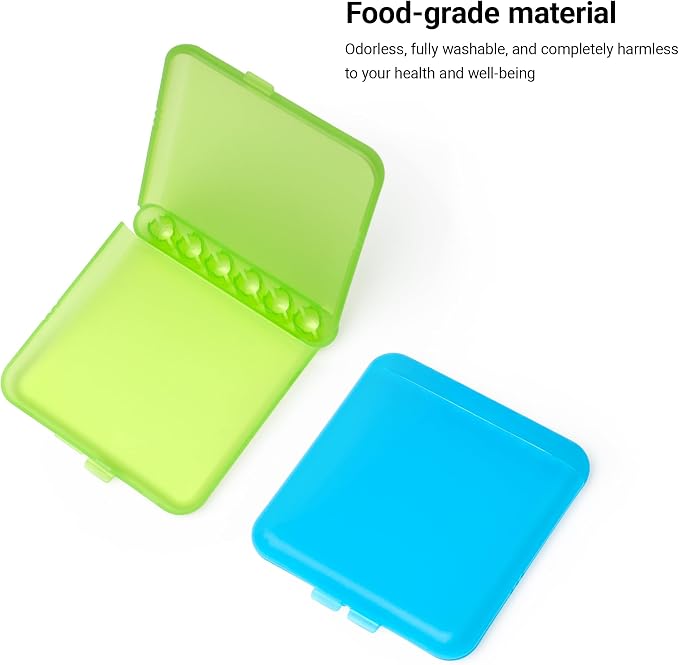 Interdental Brush Travel Case/Storage Case Compatible with TePe Interdental Brush, 2packs(Blue and Green) - Image 3