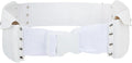 Ihram Belt for Men Hajj Umrah Adjustable Hajj Belt with Front Pockets PU Ihram Money Belt Waist Packs Anti Theft for Hajj Umrah, Fits Up to 50” Waist, White by BXT