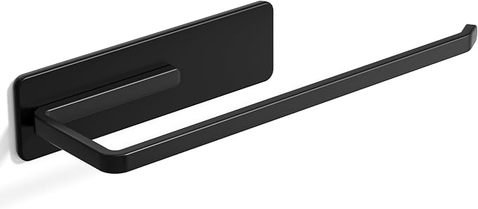 Heavy-Duty Magnetic Paper Towel Holder for Jumbo Rolls, Black | For Kitchens, Garages, RVs, Washing Machines, BBQ Carts, Fridge Sides & Grills by niffgaff