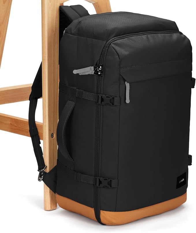 Pacsafe GO Anti Theft 44L Carry-on Backpack, Jet Black - Image 5