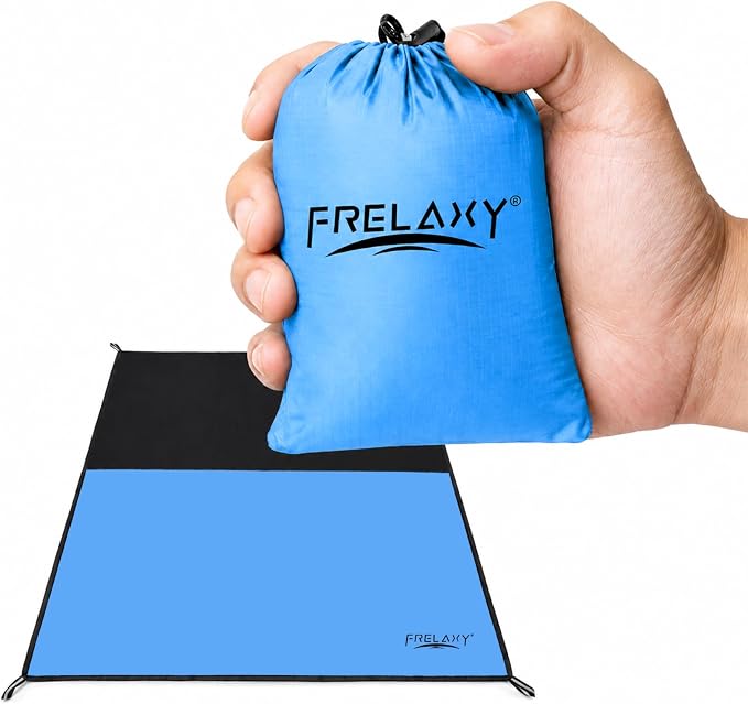 Frelaxy Pocket Picnic Blanket, Waterproof Blanket for Beach Festival | Lightweight compact design, Multi-use outdoor blanket, Waterproof & sandproof material, Easy to carry, Picnic, Camping by Frelaxy