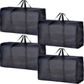 Extra Large Moving Bags with Strong Zippers & Carrying Handles, Storage Bags Storage Totes for Clothes, Moving Supplies, Space Saving, Oversized Storage Bag Organizer for Moving, Traveling (4 Pack) by Vioetry