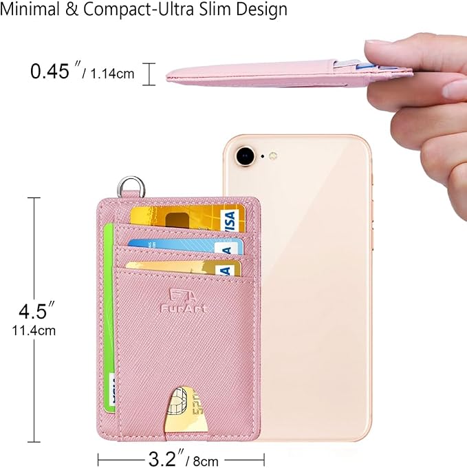 FurArt Slim Minimalist Wallet RFID Credit Card Holder for Men | slim minimalist compact rfid id window thin - Image 7