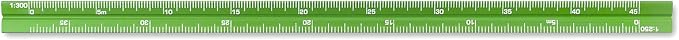 Alumicolor Aluminum Architect Metric Pocket Drafting Scale, 15CM, Green - Image 4