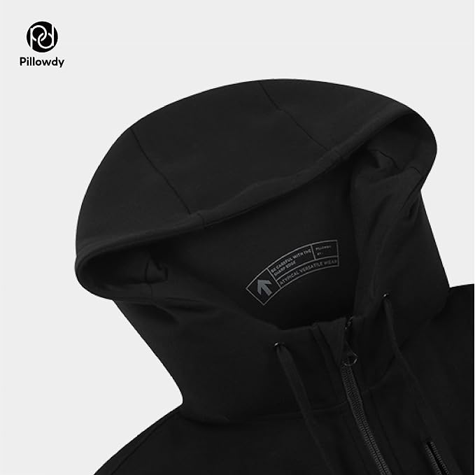 Pillowdy Travel Hoodie with Built-In Inflatable Neck Pillow for Flights - Image 6