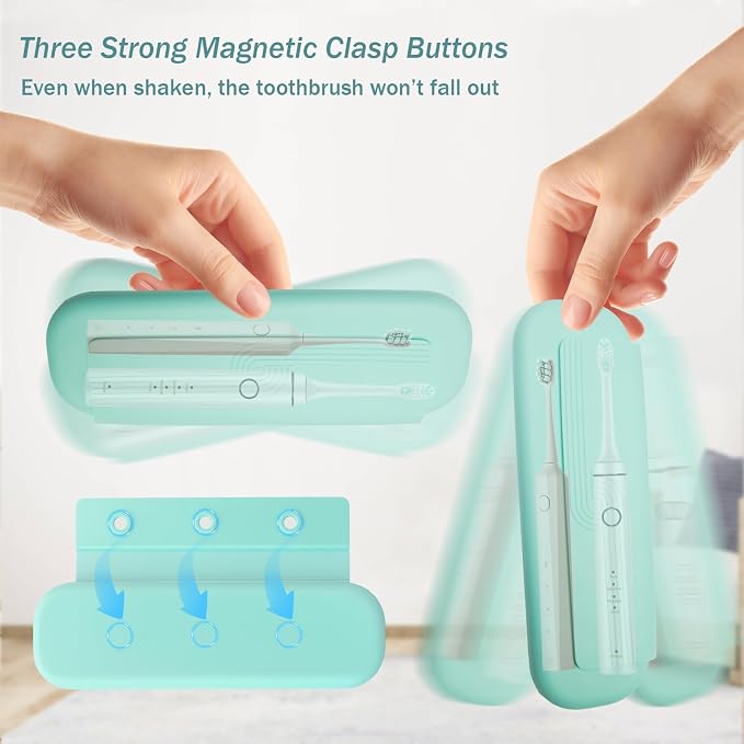 Silicone Toothbrush Travel Case, Upgrade Large Toothbrush Cover for Travel | Electric & Manual Toothbrush Travel Cover for Men and Women, Portable Toothbrush Holder for Trave, Gym, Business Trip, School - Image 8
