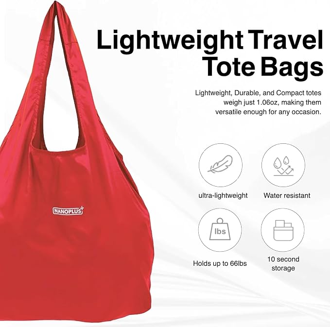 Compact Reusable Grocery Tote Bag – Lightweight, Foldable & Packable Shopping Bag for Travel - Image 4
